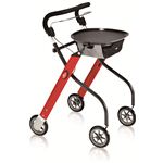 【快適介護用品】折りたたみ室内用歩行車　レッツゴー　レッド