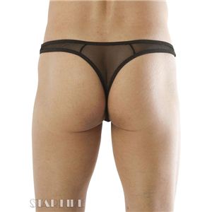【EROX★】タイトメッシュTバック ブラック【メンズビキニ MENS★セクシー下着】 5D0084BK画像２