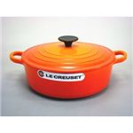 ル・クルーゼ （Le Creuset） ココット・ジャポネーズ 24cm 両手鍋 オレンジ 