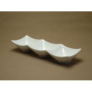 【セット販売】白い器 アーバンスイート角鉢 白 三連 ホワイト （3個セット）