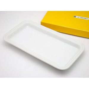 ル・クルーゼ （Le Creuset） レクタンギュラー・プレート　ホワイト　2枚セット