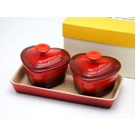 ル・クルーゼ （Le Creuset）   プチ ラムカンダムール セット チェリーレッド（赤）
