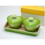 ル・クルーゼ （Le Creuset）   プチ ラムカンダムール セット フルーツグリーン