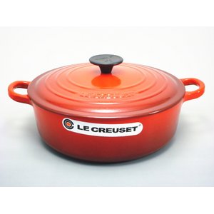 ル・クルーゼ （Le Creuset） ココット・ジャポネーズ 24cm 両手鍋 チェリーレッド（赤）