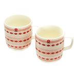 iittala Sarjaton (イッタラ サルヤトン) マグカップ 360ml ティッキ レッド（赤） ペアセット ギフトボックス入り　