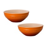 ル・クルーゼ （Le Creuset）  マルチボール（ボウル）15ｃｍ【2個入り】 オレンジ