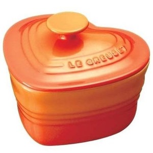 ル・クルーゼ （Le Creuset）  ラムカン・ダムール（蓋付き） オレンジ