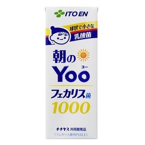 【まとめ買い】伊藤園 朝のYoo(ヨー）フェカリス菌1000 紙パック 200ml×48本（24本×2ケース）