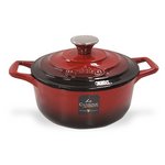 La CUISINE（ラ・キュイジーヌ）ラウンドキャセロール 20ｃｍ レッド LC-4100