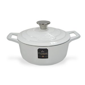 La CUISINE（ラ・キュイジーヌ）ラウンドキャセロール 20ｃｍ ホワイト LC-4180