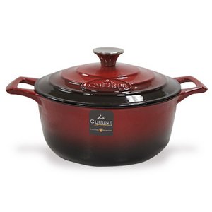 La CUISINE（ラ・キュイジーヌ）ラウンドキャセロール 24ｃｍ レッド LC-5100MB