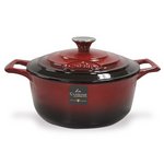 La CUISINE（ラ・キュイジーヌ）ラウンドキャセロール 24ｃｍ レッド LC-5100MB