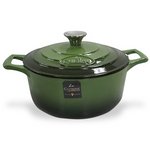 La CUISINE（ラ・キュイジーヌ）ラウンドキャセロール 24ｃｍ グリーン LC-5150MB