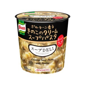 【まとめ買い】味の素 クノール スープDELI ボルチーニ香るきのこのクリームパスタ 40.7g×18カップ（6カップ×3ケース）