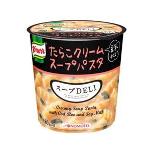 【まとめ買い】味の素 クノール スープDELI たらこクリームスープパスタ（豆乳仕立て） 44.7g×18カップ（6カップ×3ケース）