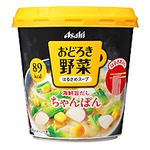 【まとめ買い】アサヒフーズ おどろき野菜 ちゃんぽん 24カップ入り（6カップ×4ケース）