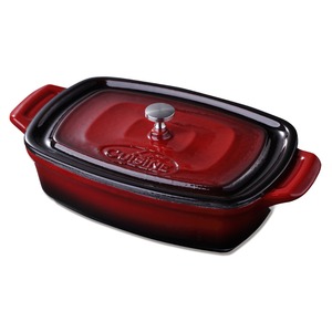 La CUISINE（ラ・キュイジーヌ) ミニレクタンギュラーキャセロール18ｃｍ レッド LC-3200MB