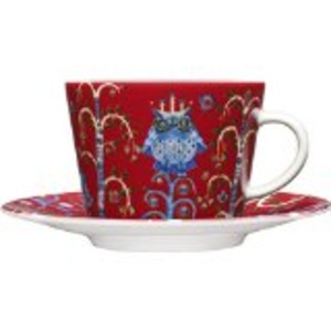 イッタラ iittala タイカ Taika コーヒーカップ＆ソーサー 200ml レッド【冬季限定カラー】
