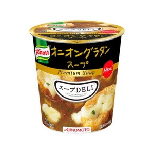 【まとめ買い】味の素 クノール スープDELI オニオングラタンスープ 14.5g×18カップ（6カップ×3ケース）