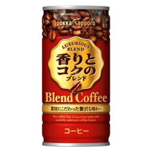 【まとめ買い】ポッカサッポロ 香りとコクのブレンド 190g 缶 30本入り（1ケース）