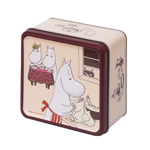 北陸製菓 ムーミン谷のビスケット 3枚×15袋 （ココア缶）×【2缶セット】