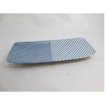 白山陶器 重ね縞 長焼皿 25×11cm