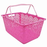 【全10色！日本製】MAHALO BASKET（マハロバスケット）ハッピーピンク　MB001【おしゃれなマイバスケット】