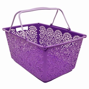 【全10色！日本製】MAHALO BASKET（マハロバスケット）バイオレット　MB003【おしゃれなマイバスケット】