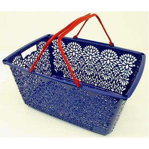 【全10色！日本製】MAHALO BASKET（マハロバスケット）ネイビーガール　MB012【おしゃれなマイバスケット】