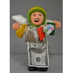 【エケコ人形15cm】光沢シルバー（銀色） モデル（ペルー直輸入）