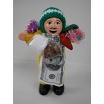 【エケコ人形15cm】金運の色黄色イエロー（黄色） 限定モデル女性に人気！（ペルー直輸入）