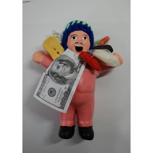 【エケコ人形15cm】【TYPE:3】うすいピンク色（桃色） 女性に人気！（ペルー直輸入）