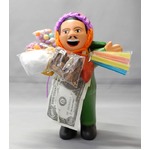 【エケコ人形15cm】 エケコ人形・色はグリーン（緑色） 当店モデル（ペルー直輸入）