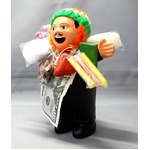 【エケコ人形15cm】 エケコ人形・色はブラック（黒） 当店モデル（ペルー直輸入）