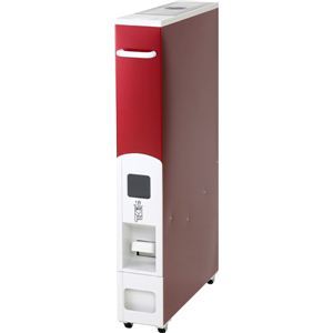 マッキンリー 米びつ スリムライスボックス 12kg収納型 レッド（赤） RE260／RS