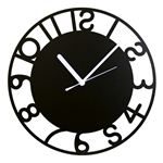 壁掛け時計 鋼の匠 アールデコ 黒