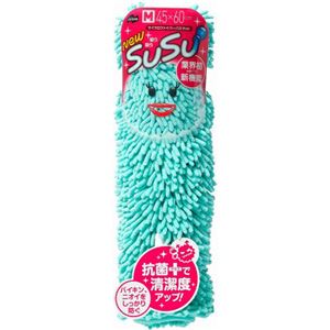 山崎産業 バスマット スウスウ 45×60cm 抗菌仕様 アイスグリーン