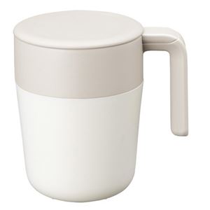 キントー マグカップ 断熱二重構造 カフェプレス アイボリー