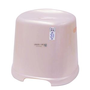 リッチェル 風呂椅子 高さ31cm シンプルイズム 腰かけ パールピンク