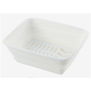 リッチェル 折りたためる水切り レイ 抗菌加工 ホワイト