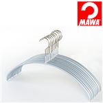 MAWA（マワ）社 10本セット マワハンガー 滑らないハンガー レディースライン シルバー