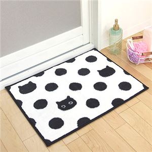 オカトー バスマット 45×60cm アラモード ドットネコ