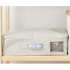 パール金属 ファブリック収納ボックス 衣類収納ケース フタ付き 幅38×奥行26×高さ12.5cm