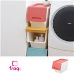 サンカ 収納ボックス フロック スリム 30 深型 ピンク