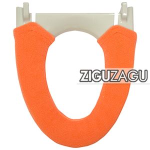 オカトー 便座カバー 洗浄便座用 ZIGUZAGU オレンジ