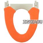 オカトー 便座カバー 洗浄便座用 ZIGUZAGU オレンジ
