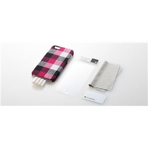 トリニティ iPhone用ファブリックカバーセット(ピンクチェック)[Fabric Cover Set for iPhone 2012 Pink Check] TR-FCIP12-PC