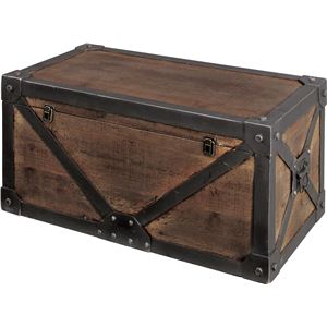 《Traver Furniture》ビンテージ風スタイル トランクM IW-982