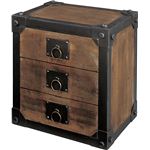 アンティーク調チェスト/タンス 【Traver Furniture】 3段 木製(杉) IW-987
