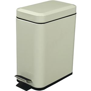 ダストボックスフォッサ ホワイト白 LFS-076IV【ペダル式ふた付きごみ箱】